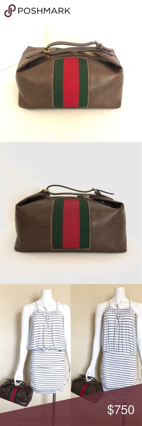 vintage gucci cosmetic bag|vintage gucci handbags from 1970s.